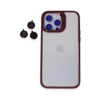 Joko iPhone 13 Pro Max Kılıf Roblox Lens Standlı Kapak - Bordo