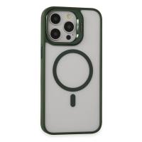 Joko iPhone 14 Pro Kılıf Roblox Lens Magsafe Standlı Kapak - Koyu Yeşil