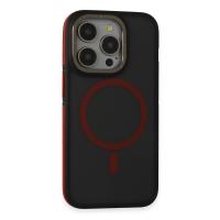 Joko iPhone 15 Pro Max Rocky Magsafe Kapak - Siyah-Kırmızı