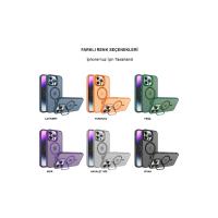 Joko iPhone 14 Pro Kılıf Flet Lens Magsafe Kapak - Turuncu