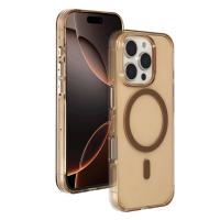 Joko iPhone 16 Pro Max Gleam PC Sert Magsafe Kılıf - Şeffaf-Gold