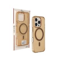 Joko iPhone 16 Pro Max Gleam PC Sert Magsafe Kılıf - Şeffaf-Gold