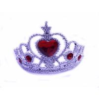 Kalp Taşlı Kırmızı Renk Karlar Ülkesi Elsa Anna Frozen Tacı