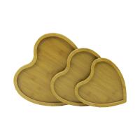 KALPLİ - 3LÜ SET  AHŞAP MDF  SUNUM TEPSİ SETİ 18X19--22X23--27X28CM