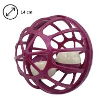 Kediler İçin Çanlı Renkli Tekerlekli İçinde Top Olan Kafes Şeklinde  Evcil Hayvan Oyuncağı