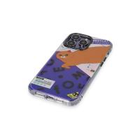 Keep Off iPhone 14 Pro Kılıf Cat Desenli Kapak - Cat - 4