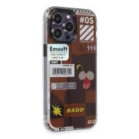 Keep Off iPhone 14 Pro Max Kılıf Cat Desenli Kapak - Cat - 1