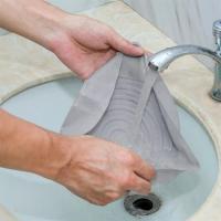 Kırmızı Silikon Fırın Ve Airfryer Yuvarlak Model Pişirme Matı Ve Gri Pişirme Matı 20 Cm