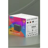 Konfulon F31 50W Sürücülü 2 Adet Mikrofonlu BT 5.2 Kablosuz Hoparlör - Turuncu