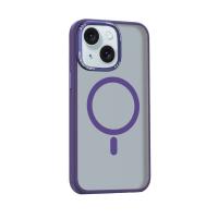 Movenchy iPhone 15 Kılıf Radyant Magsafe Kapak - Derin Mor