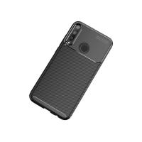 Newface Huawei P40 Lite E Kılıf Auto Focus Karbon Kapak - Siyah