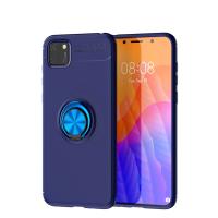 Newface Huawei Y5P Kılıf Range Yüzüklü Silikon - Mavi