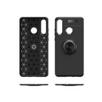 Newface Huawei Y6P Kılıf Range Yüzüklü Silikon - Siyah