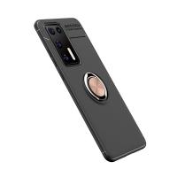 Newface Huawei P40 Kılıf Range Yüzüklü Silikon - Siyah-Gold