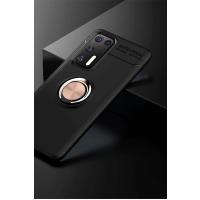 Newface Huawei P40 Kılıf Range Yüzüklü Silikon - Siyah-Gold