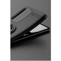 Newface Huawei P40 Kılıf Range Yüzüklü Silikon - Siyah-Gold