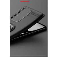 Newface Huawei P40 Pro Kılıf Range Yüzüklü Silikon - Siyah-Mavi