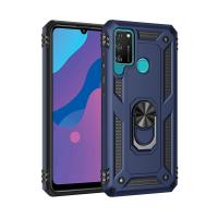 Newface Huawei Y6P Kılıf Sofya Yüzüklü Silikon Kapak - Lacivert