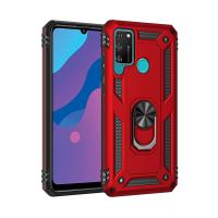 Newface Huawei Y6P Kılıf Sofya Yüzüklü Silikon Kapak - Kırmızı