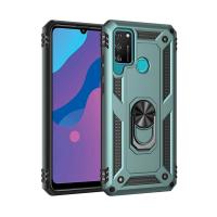 Newface Huawei Y6P Kılıf Sofya Yüzüklü Silikon Kapak - Yeşil