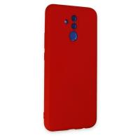 Newface Huawei Mate 20 Lite Kılıf Nano içi Kadife Silikon - Kırmızı