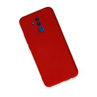 Newface Huawei Mate 20 Lite Kılıf Nano içi Kadife Silikon - Kırmızı