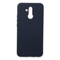 Newface Huawei Mate 20 Lite Kılıf Nano içi Kadife Silikon - Lacivert