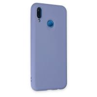 Newface Huawei P20 Lite Kılıf Nano içi Kadife Silikon - Lila