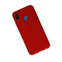 Newface Huawei P20 Lite Kılıf Nano içi Kadife Silikon - Kırmızı