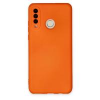 Newface Huawei P30 Lite Kılıf Nano içi Kadife Silikon - Turuncu