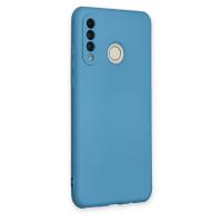 Newface Huawei P30 Lite Kılıf Nano içi Kadife Silikon - Mavi