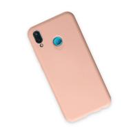 Newface Huawei P20 Lite Kılıf Nano içi Kadife Silikon - Pudra
