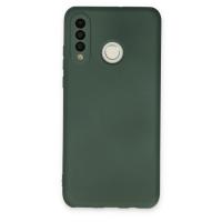 Newface Huawei P30 Lite Kılıf Nano içi Kadife Silikon - Koyu Yeşil