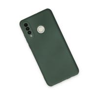 Newface Huawei P30 Lite Kılıf Nano içi Kadife Silikon - Koyu Yeşil