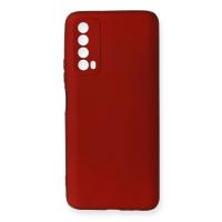 Newface Huawei P Smart 2021 Kılıf First Silikon - Bordo