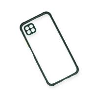 Newface Huawei P40 Lite Kılıf Miami Şeffaf Silikon - Koyu Yeşil