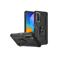 Newface Huawei P Smart 2021 Kılıf Sofya Yüzüklü Silikon Kapak - Siyah