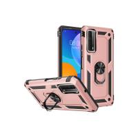 Newface Huawei P Smart 2021 Kılıf Sofya Yüzüklü Silikon Kapak - Rose