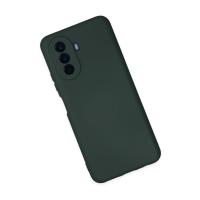 Newface Huawei Nova Y70 Kılıf Nano içi Kadife Silikon - Koyu Yeşil