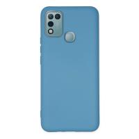 Newface İnfinix Hot 10 Play Kılıf Nano içi Kadife Silikon - Mavi