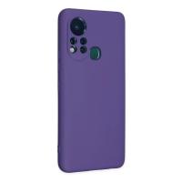 Newface İnfinix Hot 11s Kılıf Nano içi Kadife Silikon - Mor