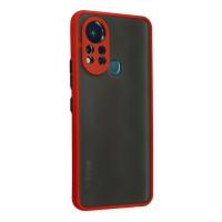 Newface İnfinix Hot 11s Kılıf Montreal Silikon Kapak - Kırmızı