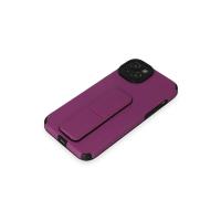 Newface iPhone 14 Plus Kılıf Mega Standlı Silikon - Mor