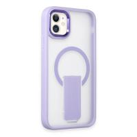 Newface iPhone 11 Tork Magsafe Standlı Kapak - Lila