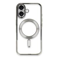Newface iPhone 16 Plus Kılıf Kross Magneticsafe Kapak - Gümüş