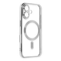 Newface iPhone 16 Plus Kılıf Kross Magneticsafe Kapak - Gümüş