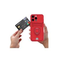 Newface iPhone 16 Pro Max Kılıf Zuma Kartvizitli Yüzüklü Silikon - Lacivert