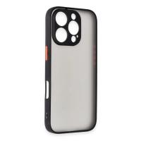 Newface iPhone 16 Pro Kılıf Montreal Silikon Kapak - Siyah