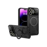 Newface iPhone 16 Pro Kılıf Joy Lens Standlı Kapak - Siyah