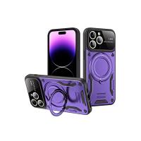 Newface iPhone 16 Pro Max Kılıf Joy Lens Standlı Kapak - Mor